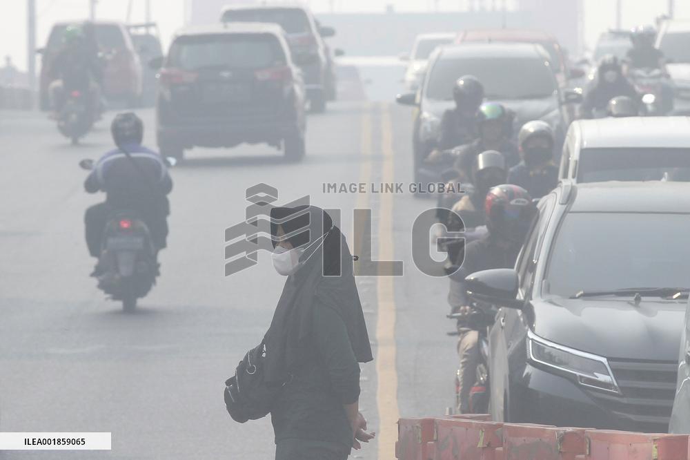 INDONESIA-PALEMBANG-SMOKE-PEATLAND FIRE