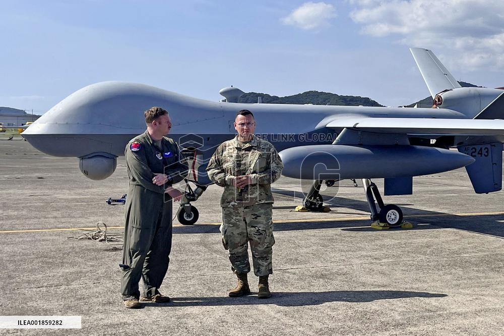 U.S. military unveils MQ9 drone to media