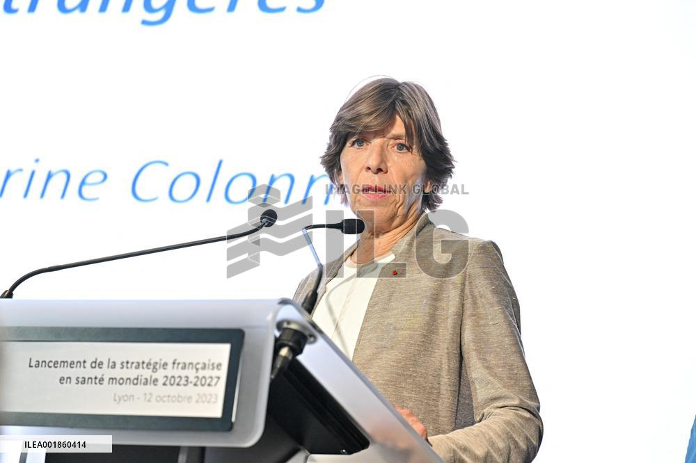 Launch Of French Strategy Of World Health - Lyon