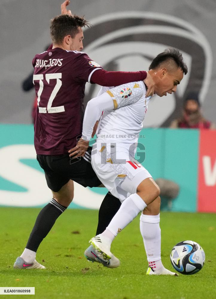 (SP)LATVIA-RIGA-FOOTBALL-UEFA EURO 2024-QUALIFIERS-LATVIA VS  ARMENIA