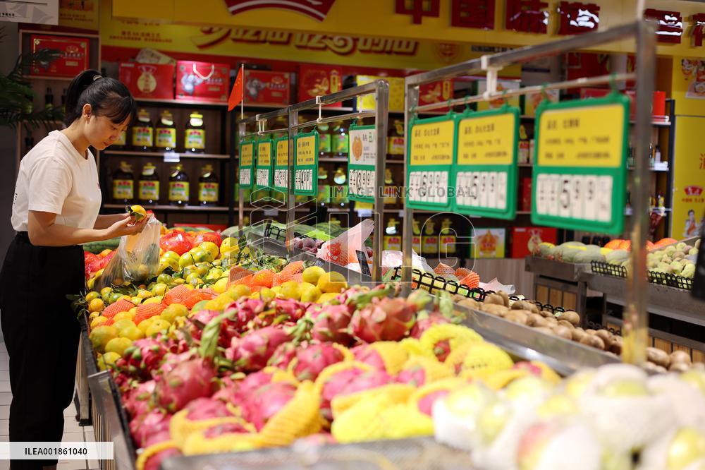 Consumers Shop at A Supermarket in Binzhou
