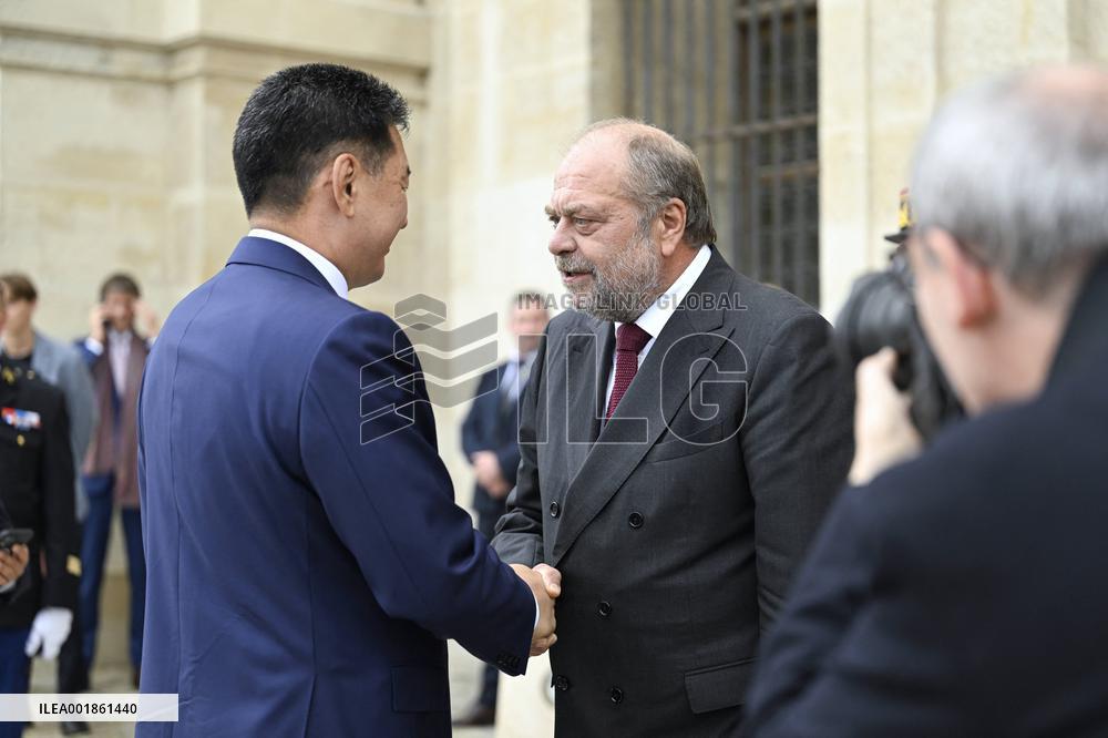 President of Mongolia At The Invalides - Paris