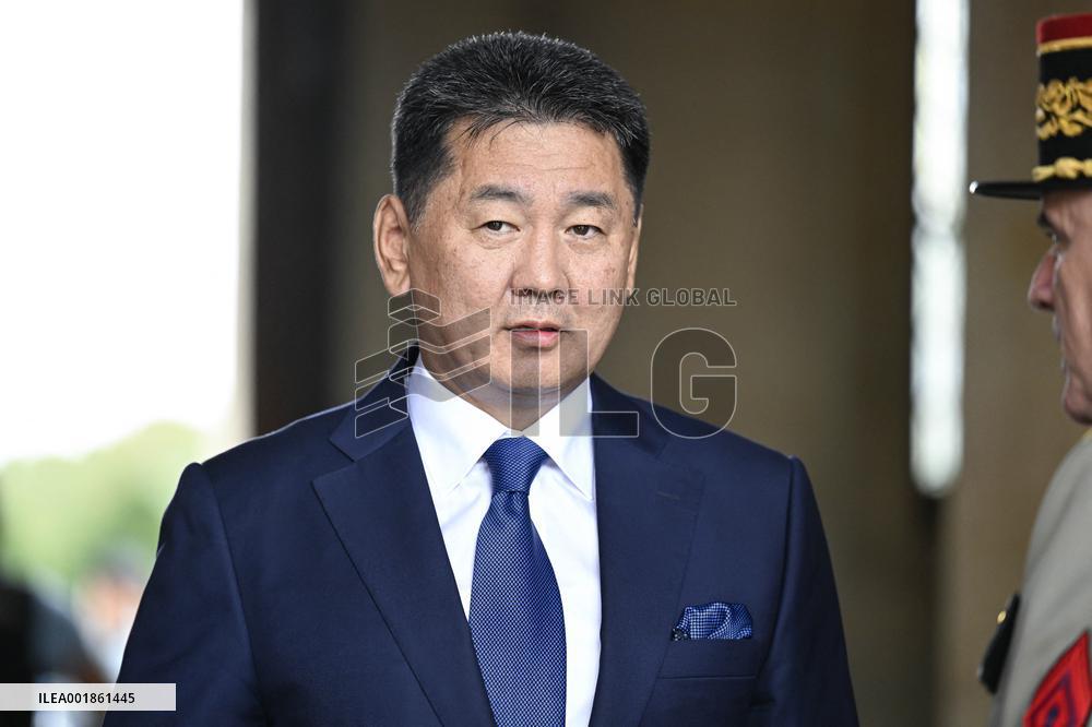 President of Mongolia At The Invalides - Paris