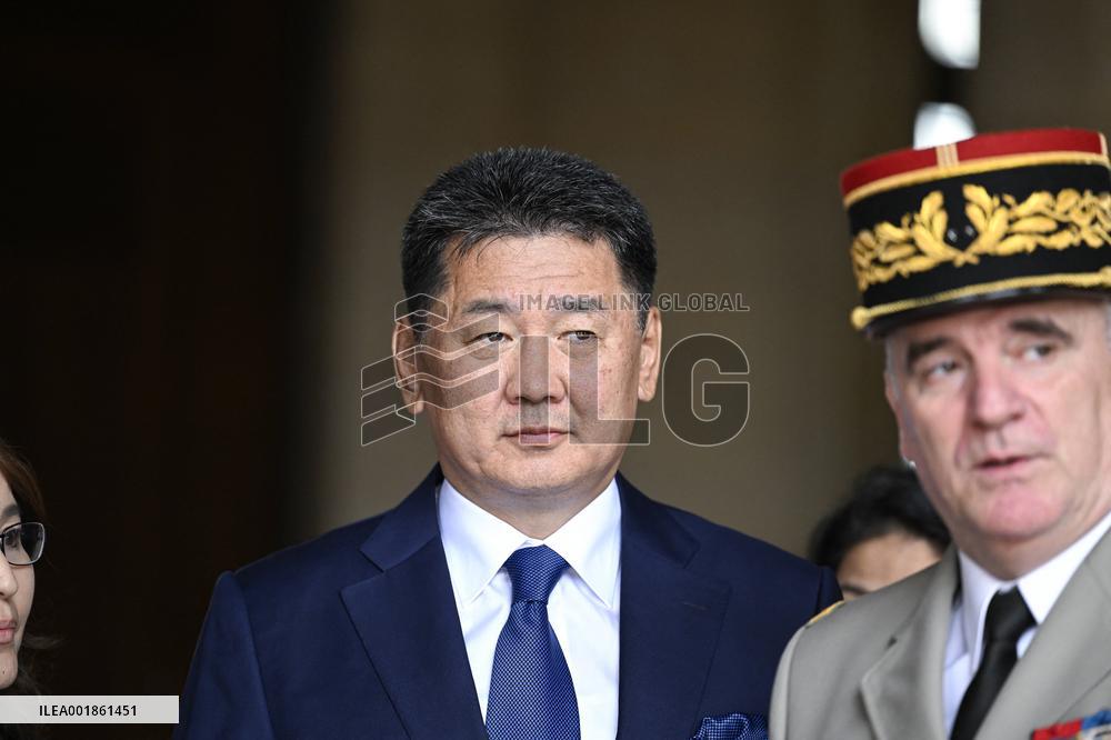 President of Mongolia At The Invalides - Paris