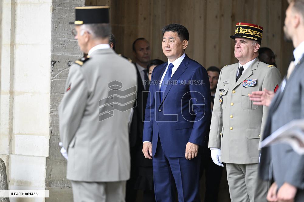 President of Mongolia At The Invalides - Paris