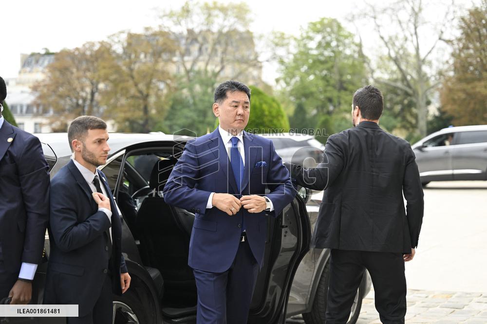 President of Mongolia At The Invalides - Paris