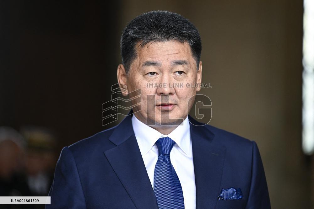 President of Mongolia At The Invalides - Paris
