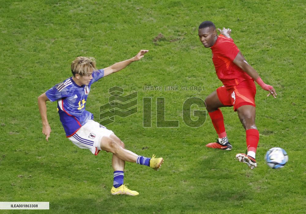 Football: friendly between Japan and Canada