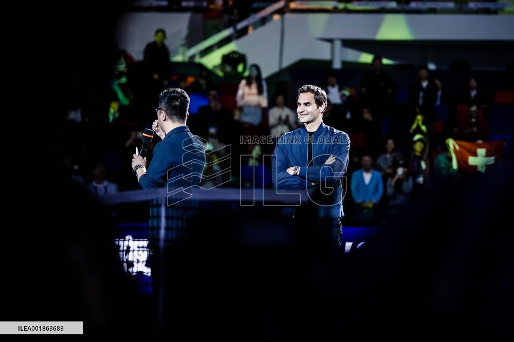 Roger Federer Attends The Federer Super Best Friends Night at the ATP1000 Shanghai Masters