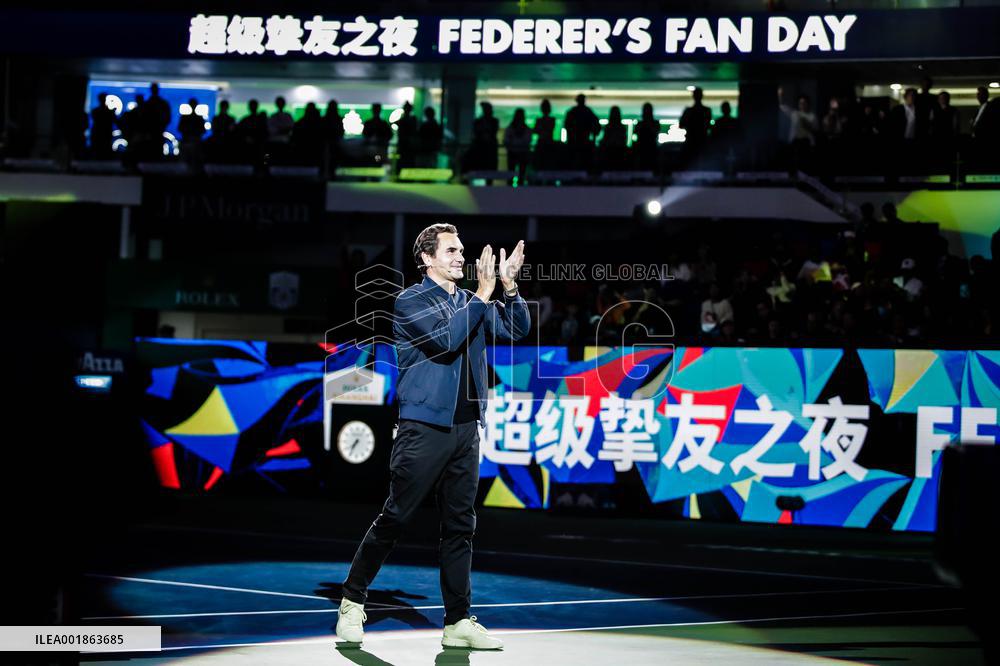 Roger Federer Attends The Federer Super Best Friends Night at the ATP1000 Shanghai Masters