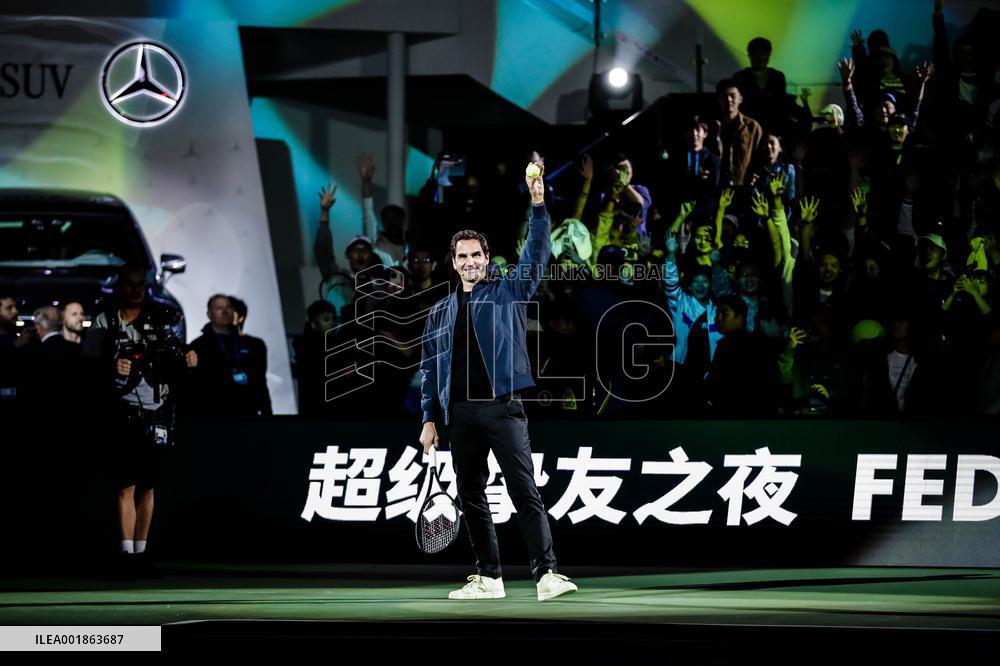 Roger Federer Attends The Federer Super Best Friends Night at the ATP1000 Shanghai Masters