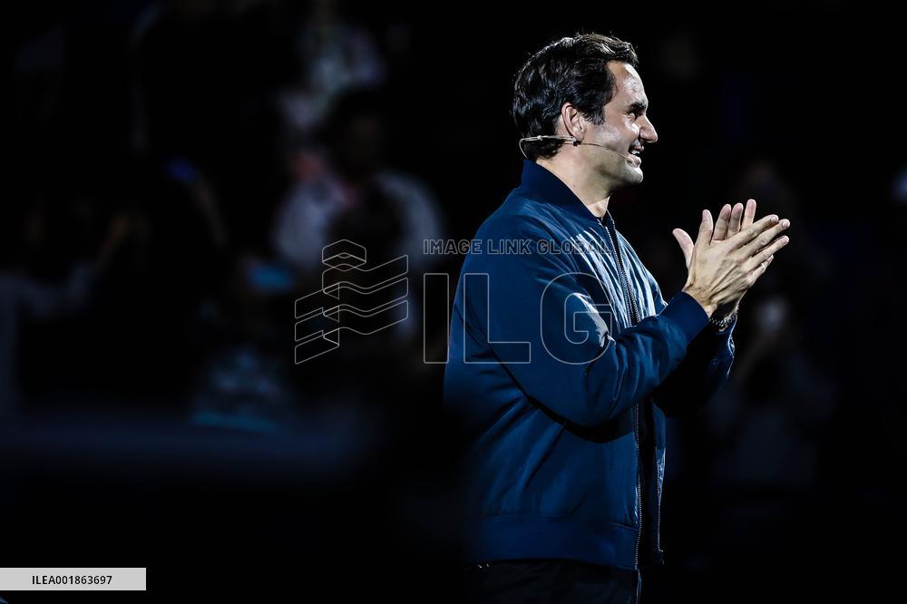 Roger Federer Attends The Federer Super Best Friends Night at the ATP1000 Shanghai Masters