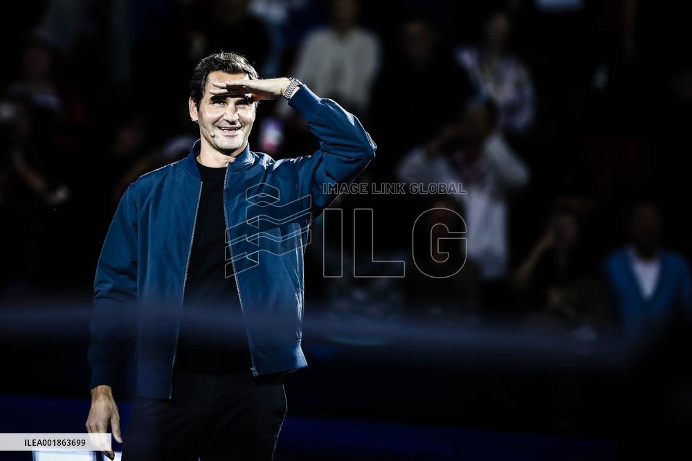 Roger Federer Attends The Federer Super Best Friends Night at the ATP1000 Shanghai Masters