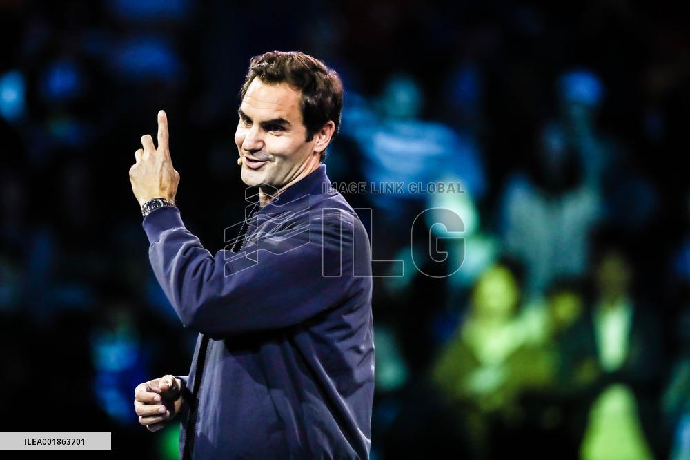 Roger Federer Attends The Federer Super Best Friends Night at the ATP1000 Shanghai Masters