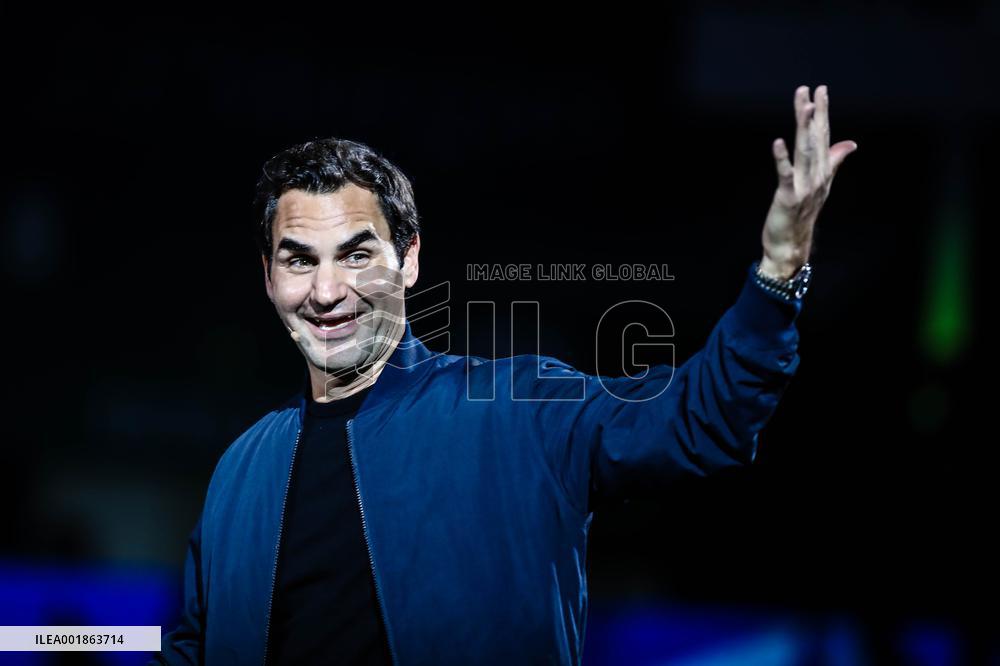 Roger Federer Attends The Federer Super Best Friends Night at the ATP1000 Shanghai Masters