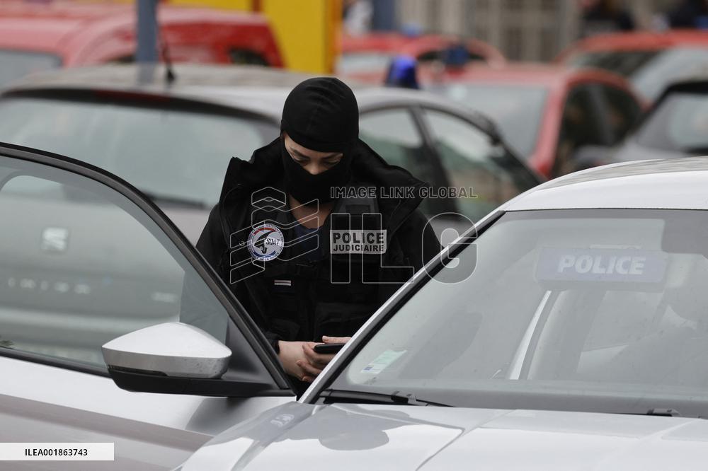 President Macron Goes To Arras After The Attack In A High School