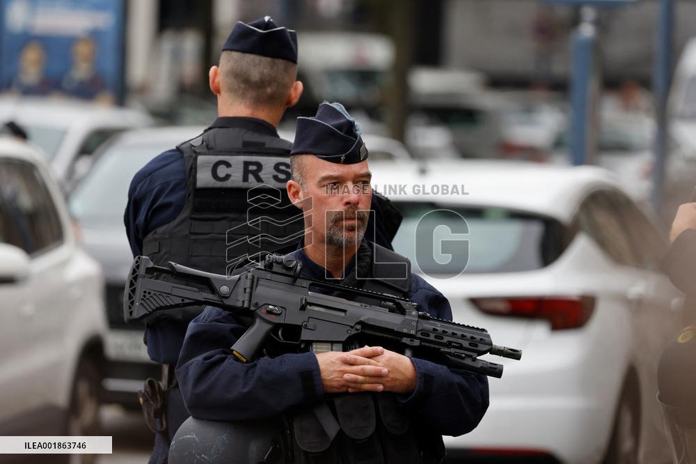 President Macron Goes To Arras After The Attack In A High School