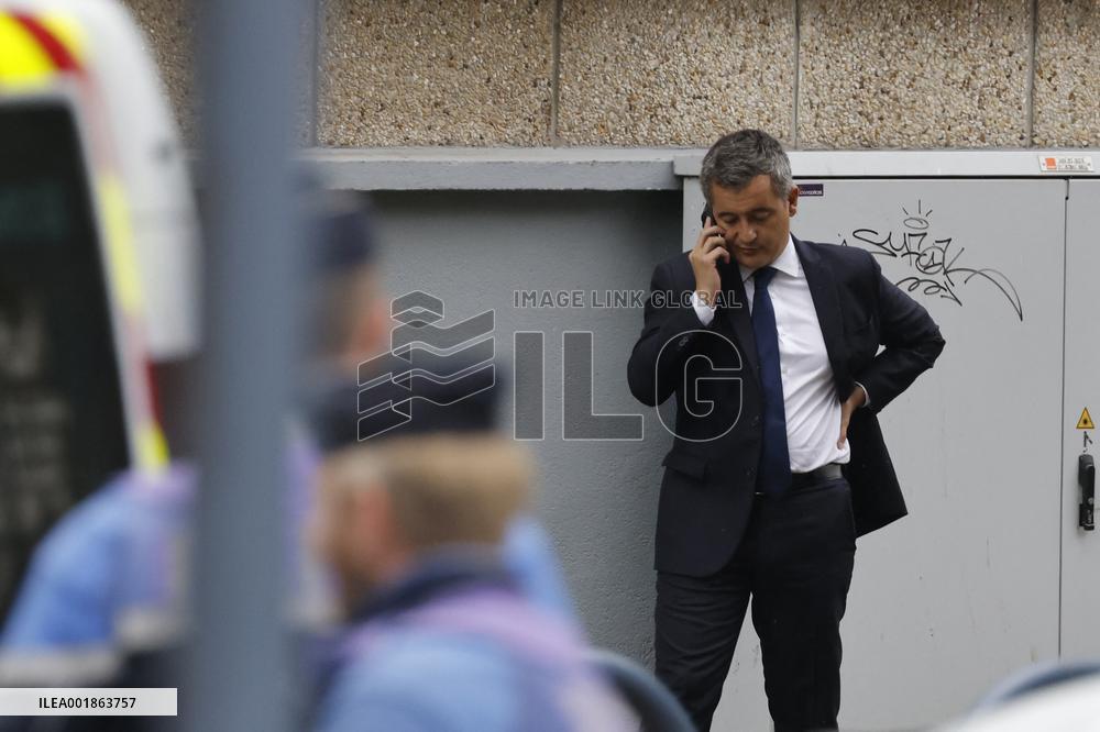 President Macron Goes To Arras After The Attack In A High School