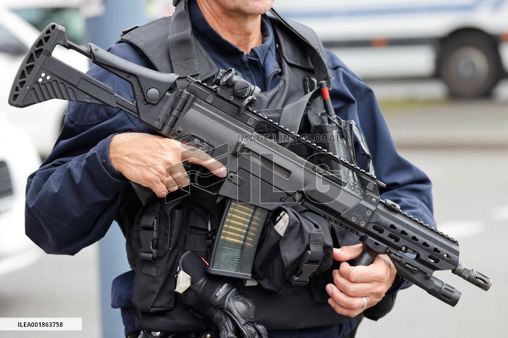 President Macron Goes To Arras After The Attack In A High School