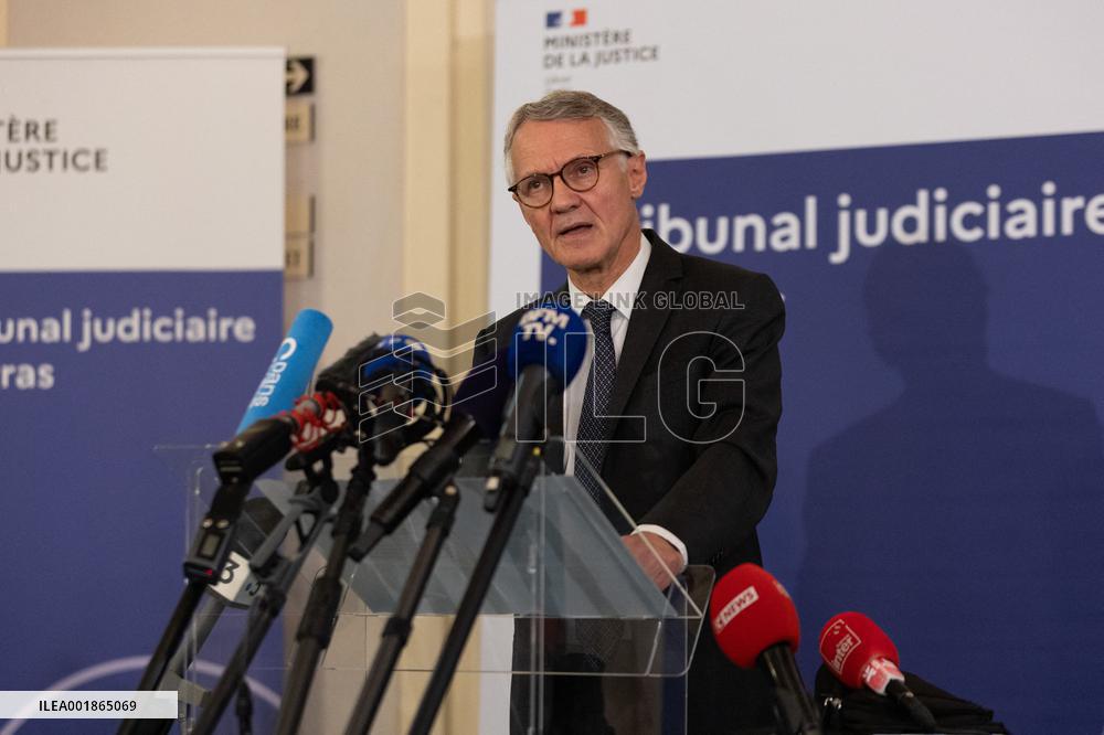 French anti-terrorism state prosecutor gives a press conference - Arras