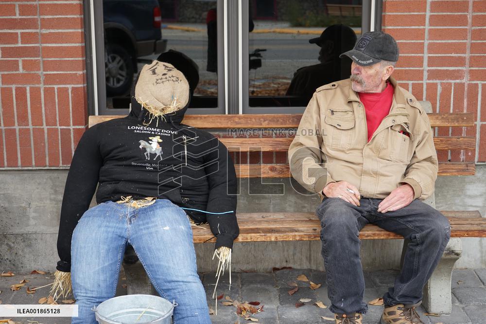 U.S.-MONTANA-STEVENSVILLE-SCARECROW-FESTIVAL