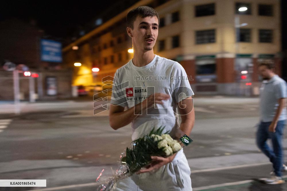 Gambetta high school after a teacher was killed - Arras
