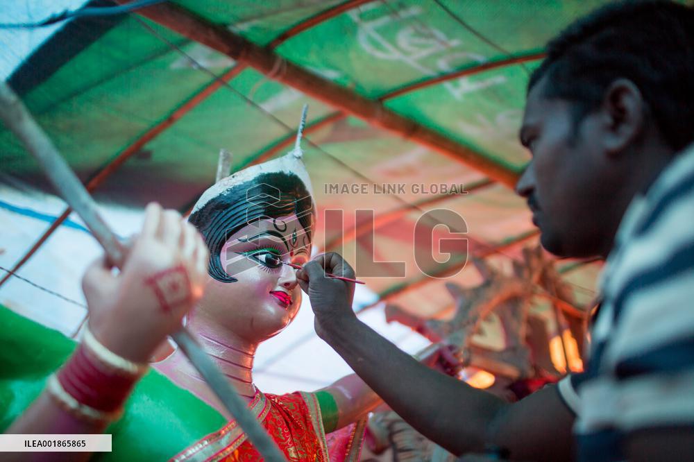 NEPAL-LALITPUR-DASHAIN FESTIVAL-PREPARATION