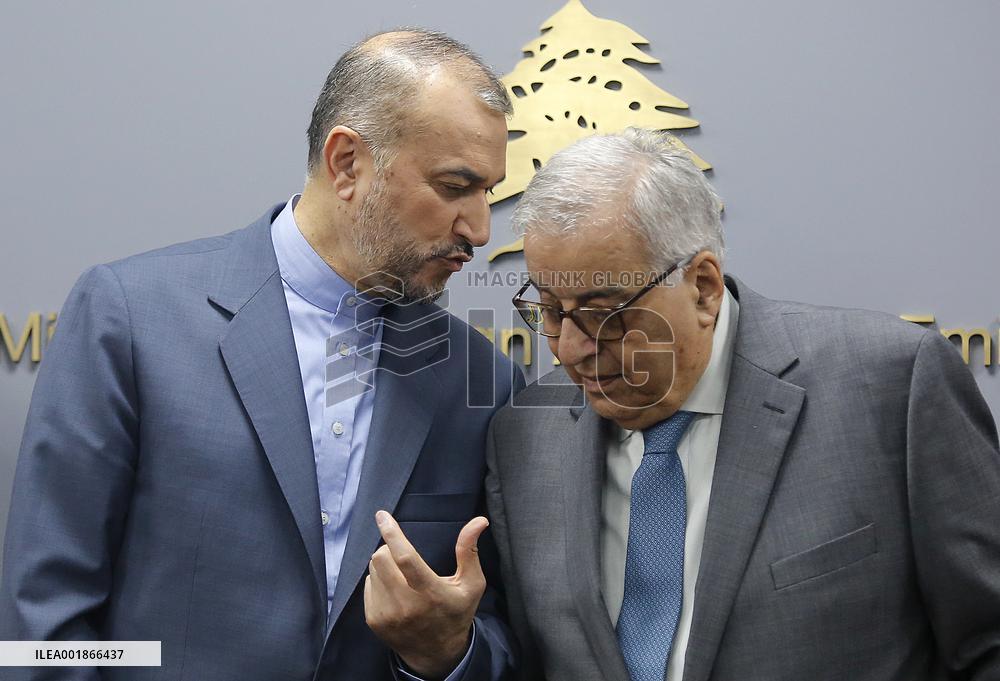 LEBANON-BEIRUT-IRAN-FM-VISIT