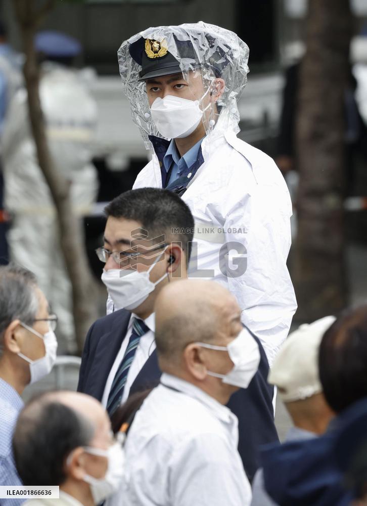 Tightened security during Japan by-election campaigning