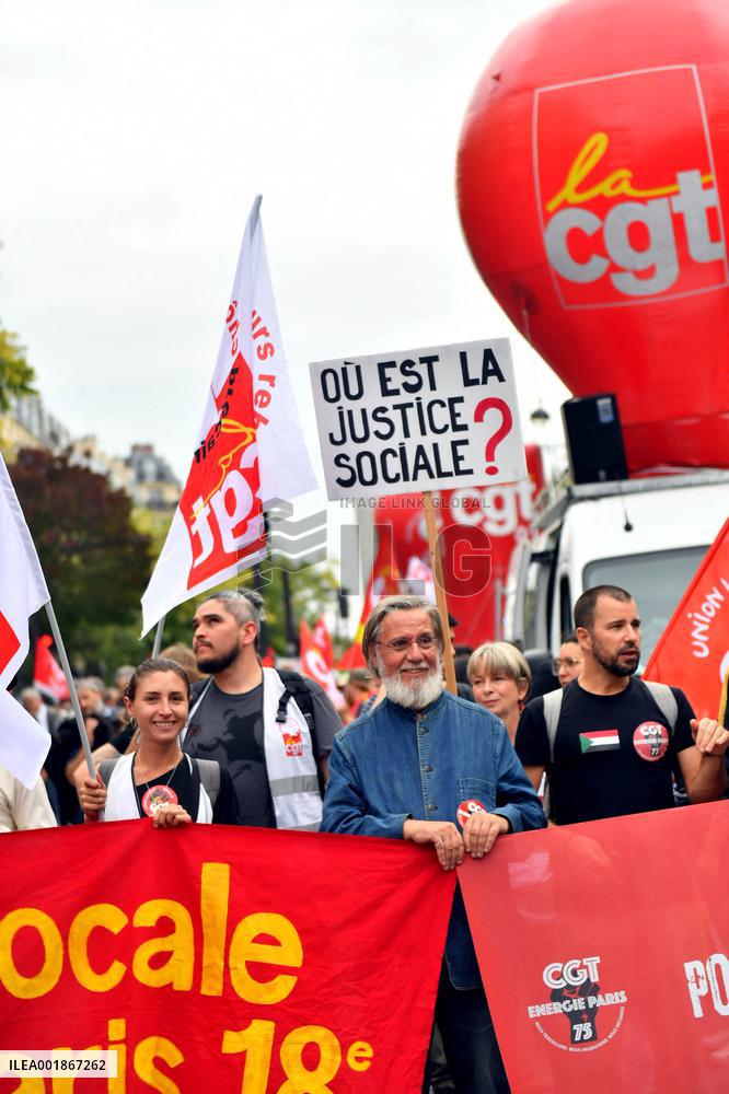 Inter-Union Rally For Purchasing Power - Paris