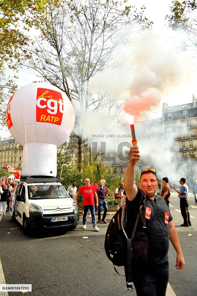 Inter-Union Rally For Purchasing Power - Paris