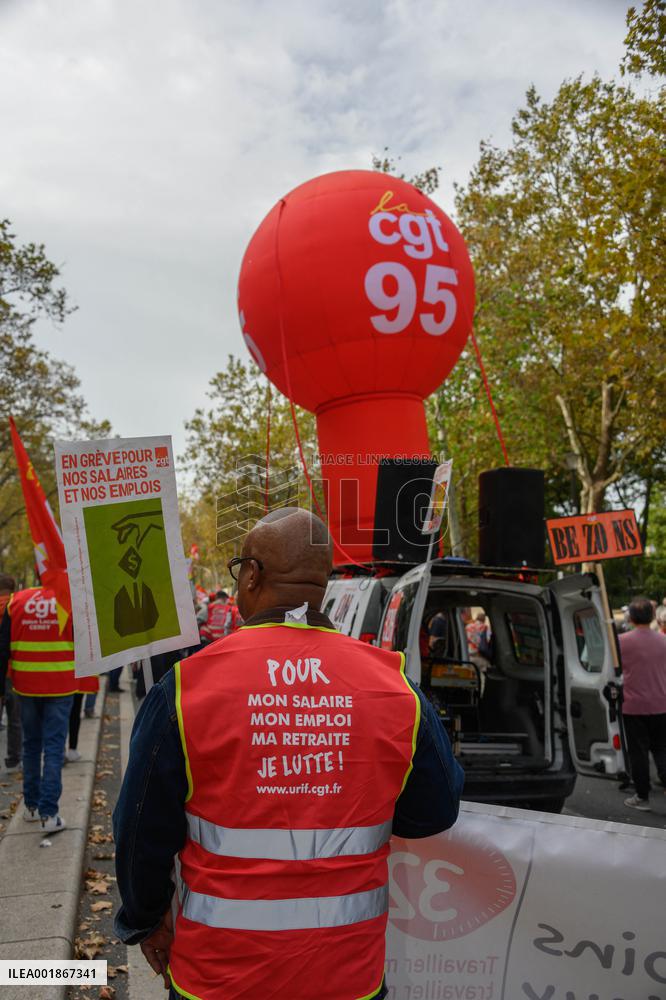 Inter-Union Rally For Purchasing Power - Paris