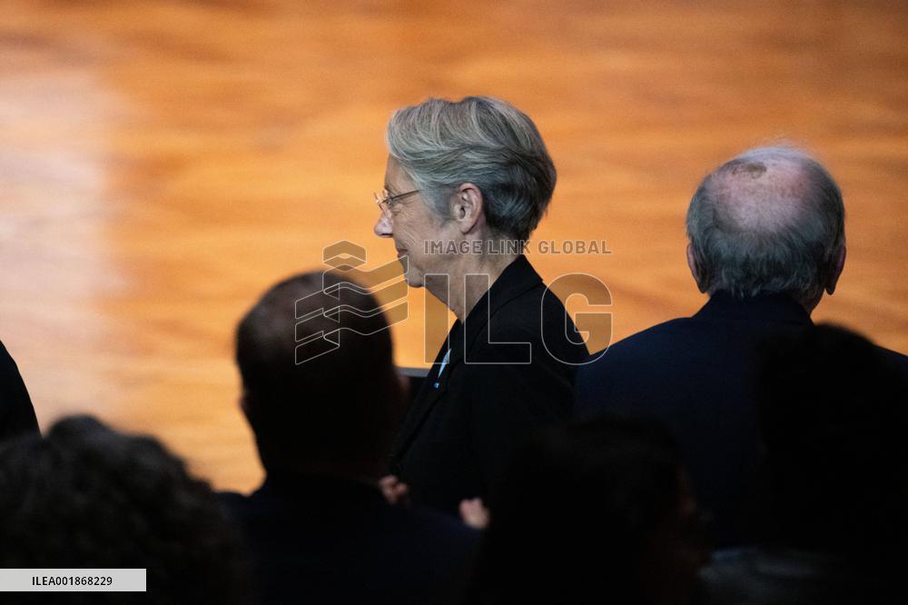 Elisabeth Borne Attends Samuel Paty Prize Ceremony At La Sorbonne - Paris