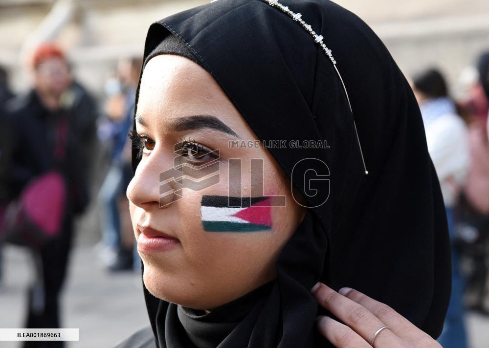 Unauthorized Pro-Palestinian Protest - Paris