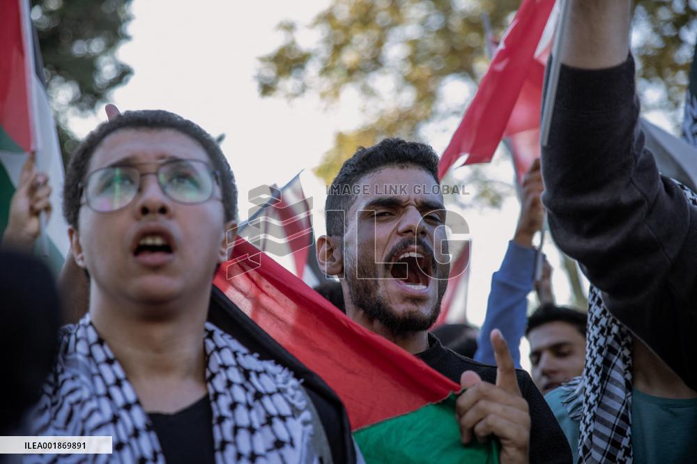 Pro-Palestinian Protest - Istanbul