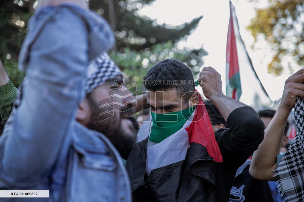 Pro-Palestinian Protest - Istanbul
