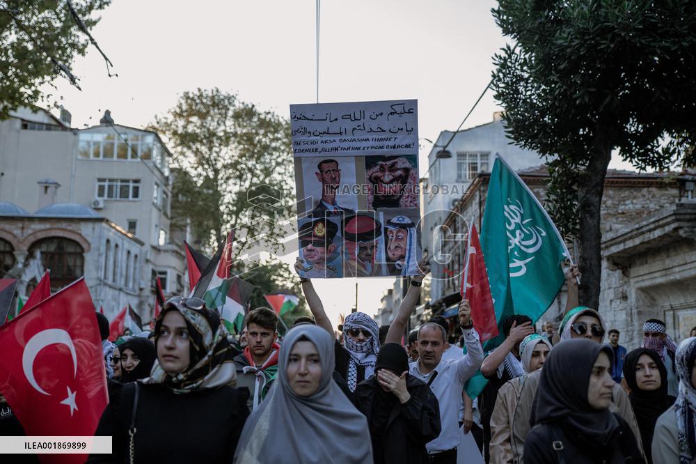 Pro-Palestinian Protest - Istanbul