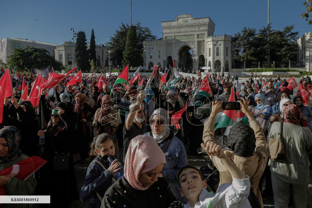 Pro-Palestinian Protest - Istanbul