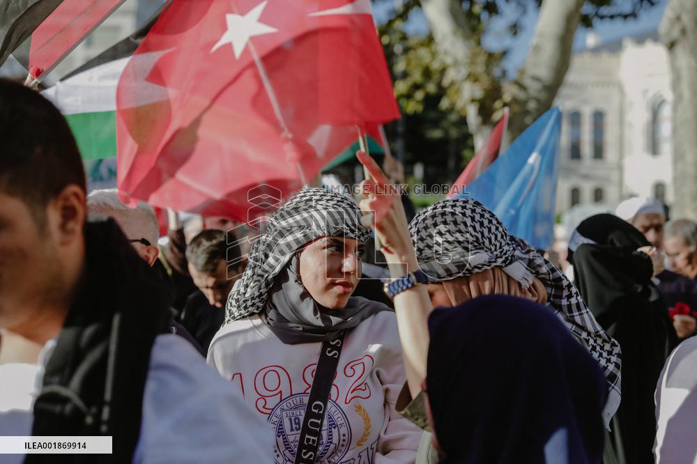 Pro-Palestinian Protest - Istanbul