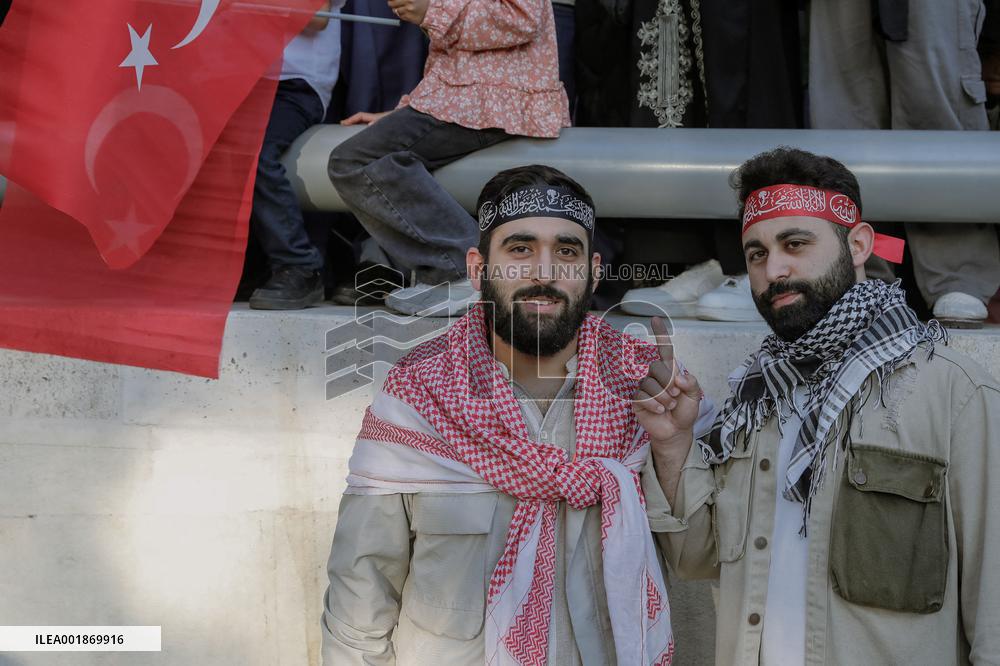 Pro-Palestinian Protest - Istanbul