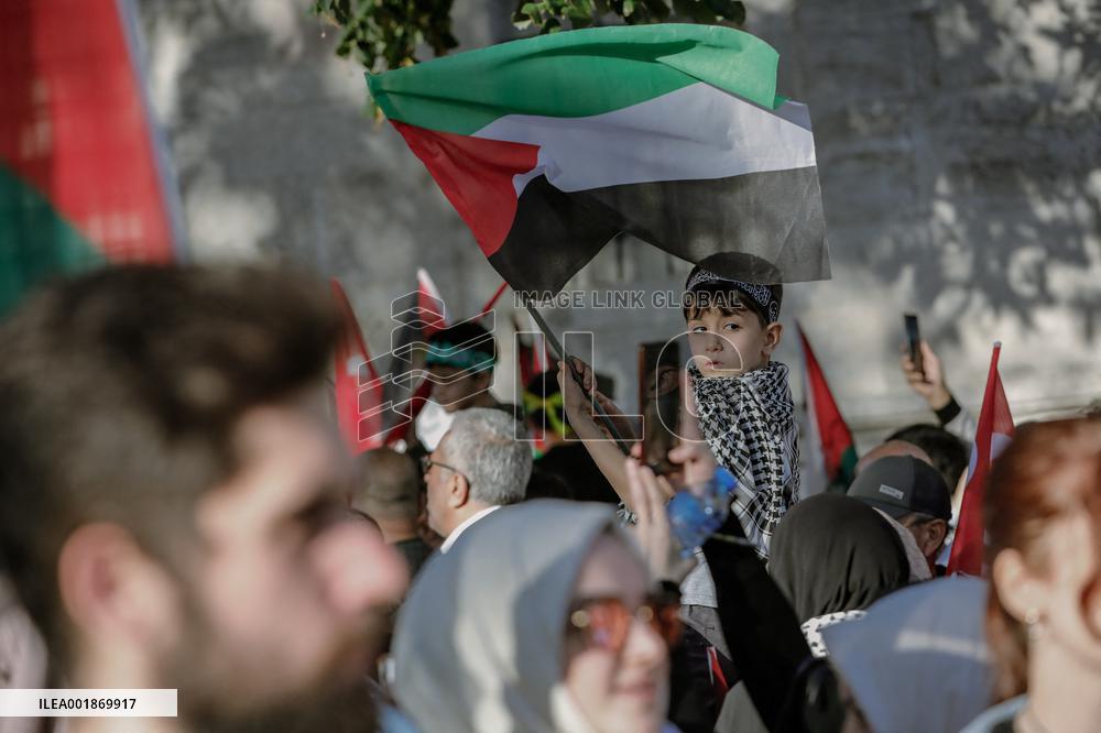Pro-Palestinian Protest - Istanbul
