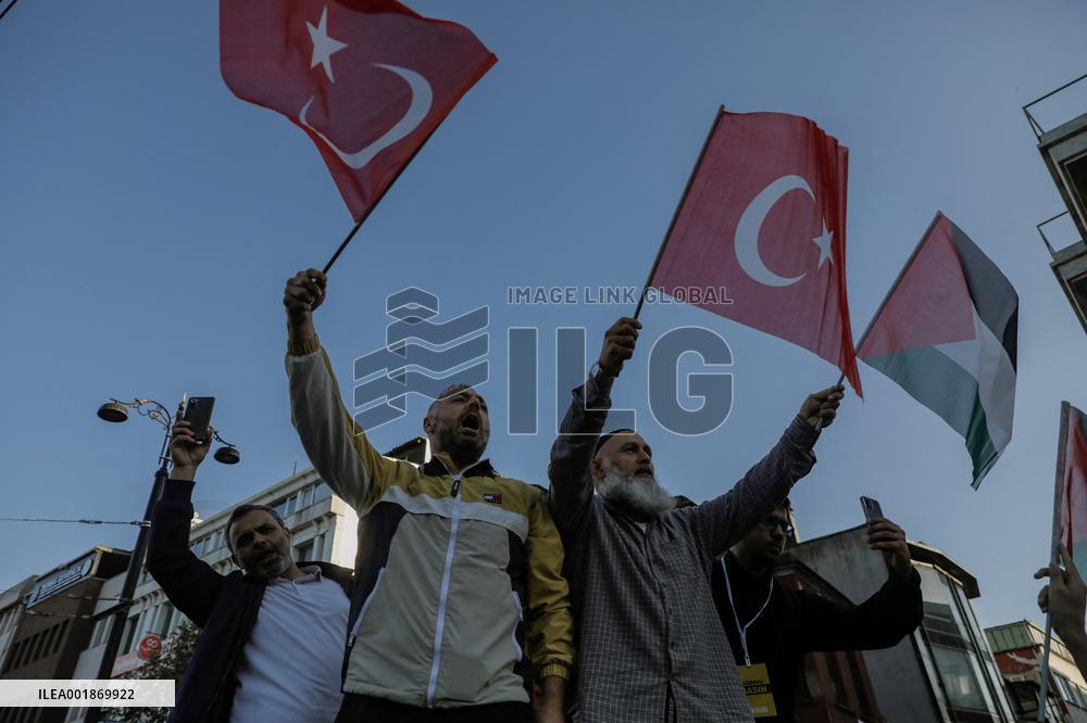 Pro-Palestinian Protest - Istanbul