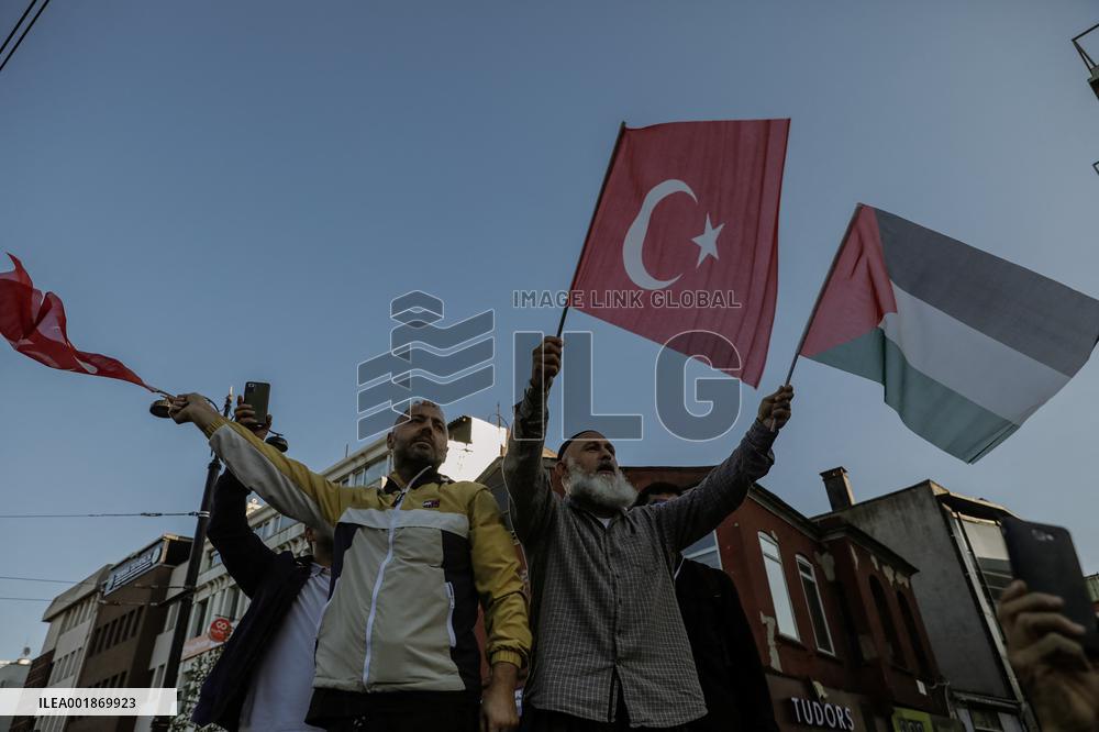 Pro-Palestinian Protest - Istanbul