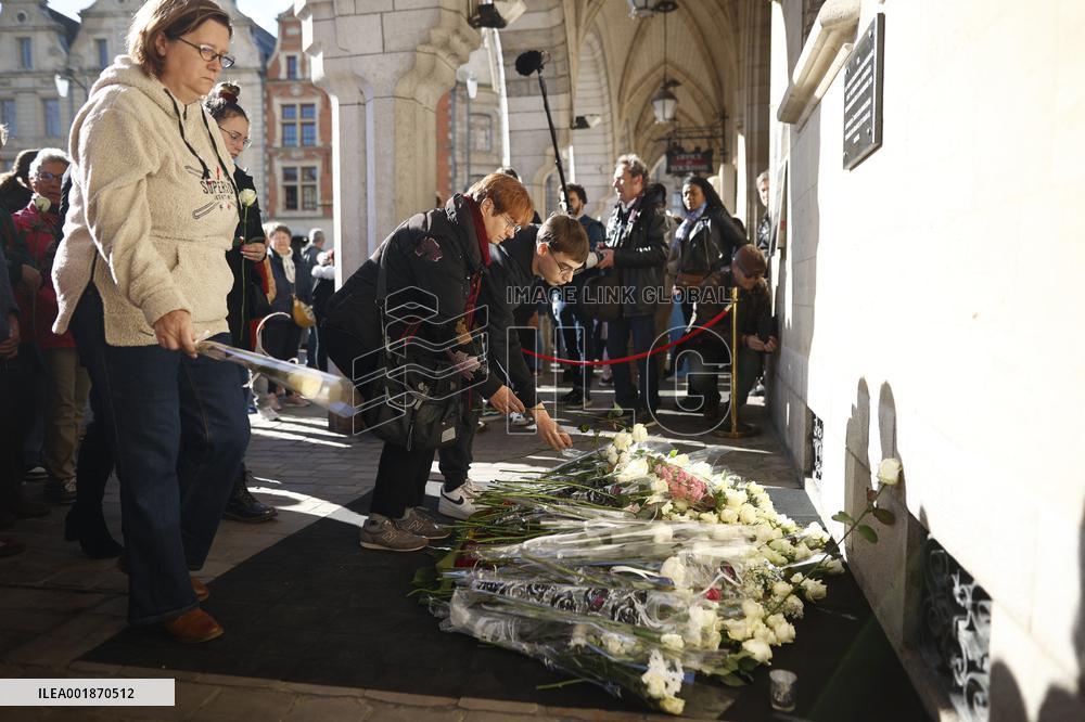 Tribute To The Professor Killed In Arras