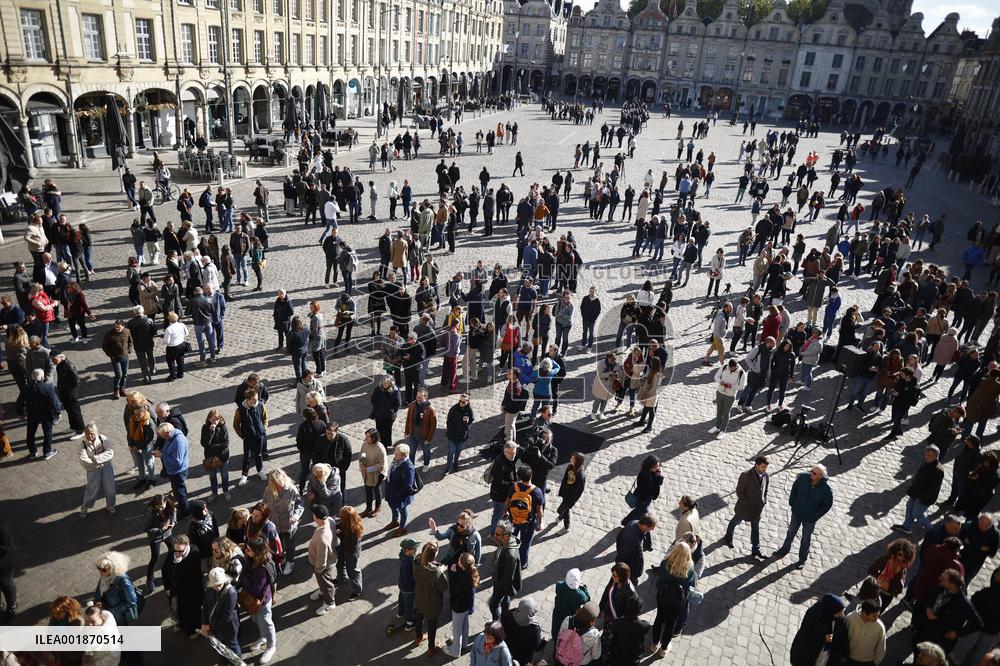 Tribute To The Professor Killed In Arras