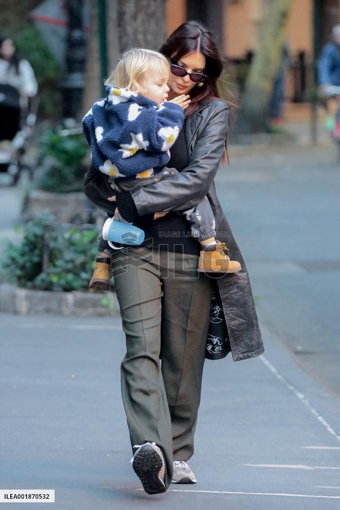 Emily Ratajkowski And Har Baby Out - NYC