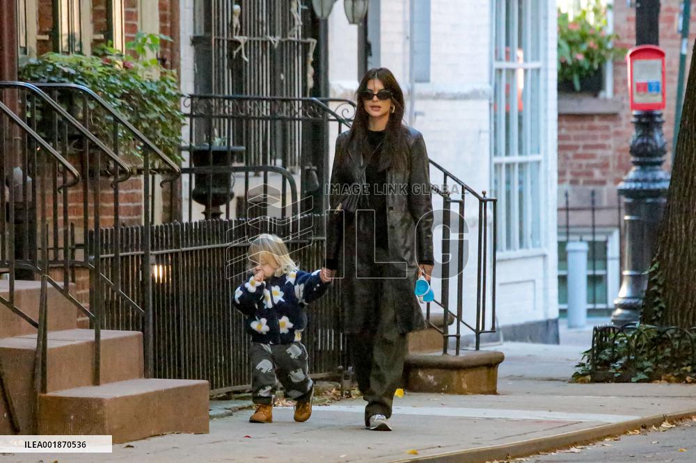 Emily Ratajkowski And Har Baby Out - NYC