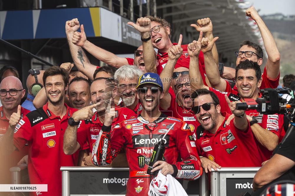 (SP)INDONESIA-LOMBOK-MOTO GP-PODIUM CELEBRATION