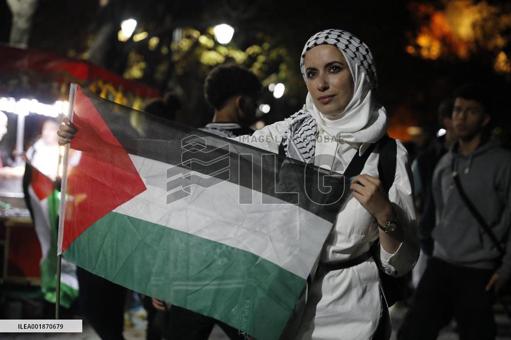 Turkish President Erdogan's Son Joins Pro-Palestinian March - Istanbul