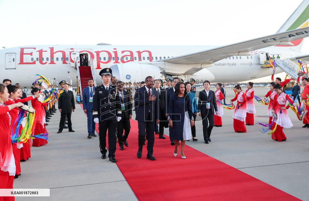 (BRF)CHINA-BEIJING-BELT AND ROAD FORUM-ETHIOPIAN PM-ARRIVAL (CN)
